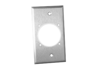 FLANGED INLET / OUTLET STAINLESS STEEL WALL PLATE, WALL PLATE MOUNTS ON AMERICAN 2x4 FLUSH WALL BOXES, SURFACE BOXES OR PANEL MOUNT, GASKETED.

<br><font color="yellow">Notes: </font> 
<br><font color="yellow">*</font> Accepts #5279-SS, 5279-SS-BLK, 5379-SS, 5679-SS, 5479-SS, 4715-SS, L615-FO power outlets.
<br><font color="yellow">*</font> Scroll down to view mating outlets.
 