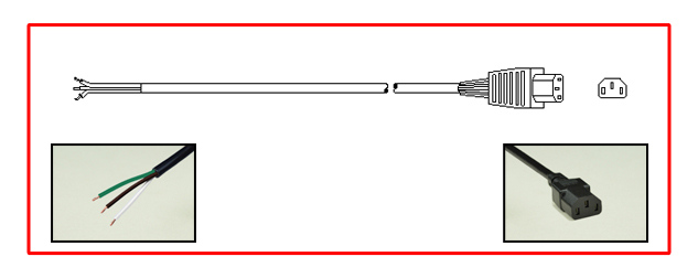 IEC 60320 C-13, POWER SUPPLY CORD, 15 AMPERE-250 VOLT [UL/CSA], 2 POLE-3 WIRE GROUNDING [2P+E], 14/3 AWG, SJTO, 105°C, 2.0 METERS [6FT-7IN] [79"] LONG. BLACK.
<br><font color="yellow">Length: 2.0 METERS [6FT-7IN]</font>

<br><font color="yellow">Notes: </font> 
<br><font color="yellow">*</font> UL/CSA approved 13 Amp., 15 Amp.
<br><font color="yellow">*</font> C14 to C13 power cords and universal approved (UL, CSA, VDE, CCC) 10 Amp. C14 to C13 power cords are available in various lengths.
<br><font color="yellow">*</font> C14 to C13 Y-splitter cords along with C14, C13, C20, C19 power cords, power strips, plugs, connectors and adapters are also listed below in related products. Scroll down to view.