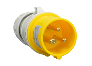 IEC 60309 (4h) SPLASHPROOF (IP44) PLUG, 16 AMPERE 110-130 VOLT, 50/60 HZ, 2 POLE-3 WIRE GROUNDING, COMPRESSION STRAIN RELIEF, OPERATING TEMP. = -25C TO +80C, YELLOW. APPROVALS: OVE, CCC. CERTIFICATIONS: CE.

<br><font color="yellow">Notes: </font> 
<br><font color="yellow">*</font> 999-21000-NS has internal wiring polarity orientation designed for use in countries outside of North America and therefore is only European and China approved. If point of use for this product is within North America use our 888 series pin and sleeve devices which meet approvals and polarity requirements for North America. <a href="https://internationalconfig.com/icc6.asp?item=888-21000-NS" style="text-decoration: none">888 Series Link</a>
<br><font color="yellow">*</font> Scroll down to view additional yellow IEC 60309 (4h) devices listed below in the related products or <BR>download the IEC 60309 Pin & Sleeve Brochure to view pin and sleeve devices.