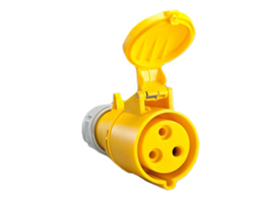 IEC 60309 (4h) PIN & SLEEVE CONNECTOR, 16 AMPERE 110-130 VOLT, 50/60 HZ, SPLASHPROOF (IP44), 2 POLE-3 WIRE GROUNDING (2P+E), CEE 17, IEC 309, COMPRESSION STRAIN RELIEF, NYLON (POLYAMIDE BODY), OPERATING TEMP. = -25C TO +80C. YELLOW. APPROVALS: OVE. CERTIFICATIONS: CE.

<br><font color="yellow">Notes: </font> 
<br><font color="yellow">*</font> 999-31000-NS has internal wiring polarity orientation designed for use in countries outside of North America and therefore is only European approved. If point of use for this product is within North America use our 888 series pin and sleeve devices which meet approvals and polarity requirements for North America. <a href="https://internationalconfig.com/icc6.asp?item=888-31000-NS" style="text-decoration: none">888 Series Link</a>
<br><font color="yellow">*</font> Scroll down to view additional yellow IEC 60309 (4h) devices listed below in the related products or <BR>download the IEC 60309 Pin & Sleeve Brochure to view pin and sleeve devices.