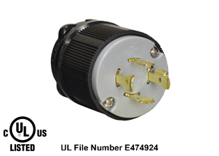 OCSParts NEMA L15-20R Locking Connector, 20A 250V, 3-Phase 250V AC, Industrial Grade