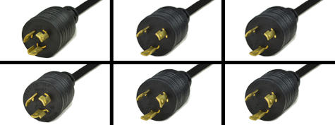 EXTENSIVE RANGE OF NEMA LOCKING POWER CORDS. 
<BR> 
AVAILABLE IN STOCK, CHOOSE LOCKING L515, LOCKING L615, LOCKING L520, LOCKING L620, LOCKING L530 AND LOCKING L630 POWER CORDS.
<BR>
<font color="yellow">Scroll down to related products to view: </font> Locking power cords sorted by NEMA locking configurations.